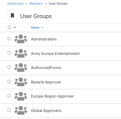 User Groups